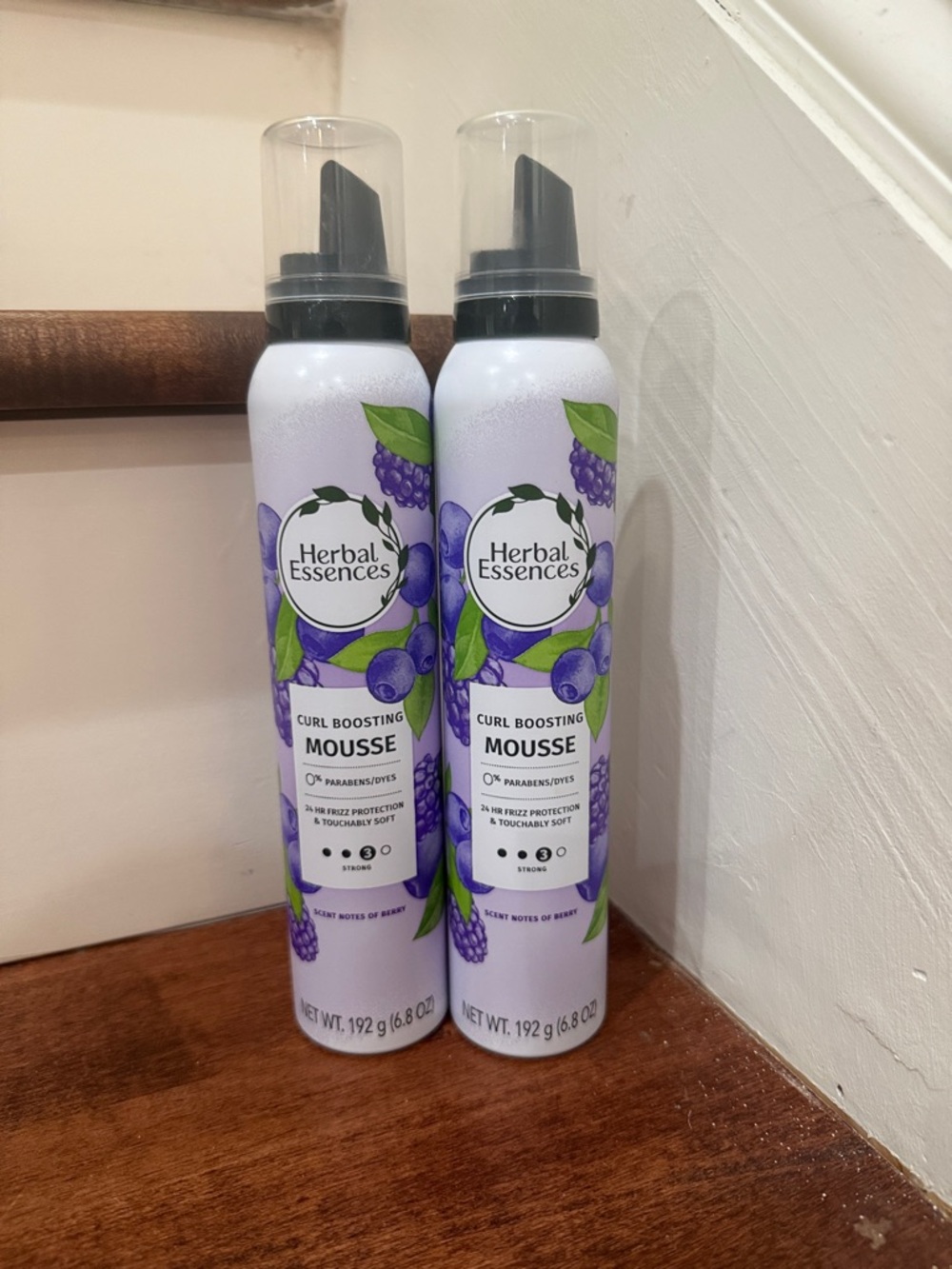 NWT Bundle of 2 Herbal Essences Curl Boosting Mousse - Lavender Berry